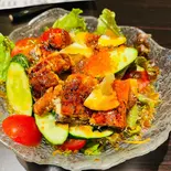 NEW うなぎのサラダ(四季旬彩 料理人が魅せる神田和食店 桃源郷)