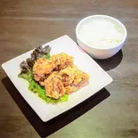 からーげ5個 + ライスセット(タカカラあきば店)