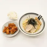 油そばセットA(油そばと唐揚げと追い飯)（油そば・まぜそばロマン 淡路店）