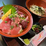 鉄火丼セット(うどんorそば)(割烹 船勢)