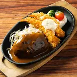 ハンバーグ＆海老フライ（羊の家あべの店）