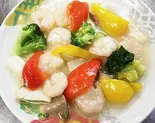 海老と野菜炒め（台湾菜館 弘城）