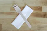 スプーン付きフォーク、ウェットティッシュ Spoon with fork and Tissue（『新規オープン！！』足立区大人気インドカレー店）
