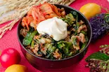 【旨辛キムチのせ】ピリ辛・豚とほうれん草のポパイ丼(約100g)（豚とほうれん草のポパイ丼 大阪肉物語）