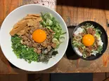 台湾まぜそば+月見そぼろごはんセット（台湾まぜそば 麺屋イッショウ）