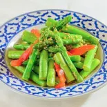 アスパラ炒め Aspara Itame（INDIAN RESTAURANT SAINO）