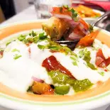 Samosa chatt サモサチャート（インドレストラン アブリ Indian Restaurant Aburi）
