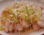 蒸しとりのネギ生姜（餃子や 東神奈川店）