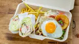BBQマスタードソースロコモコ×ハニーマスタードチキンブリトー(goody goody 北24条駅前店)