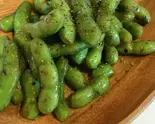 「枝豆のゴマ油炒め」 「Stir-fried edamame with sesame oil」（DININGBARhaon）
