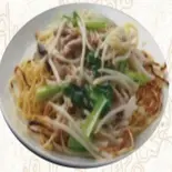 豚肉細切りともやしの焼きそば 肉丝炒面（台湾料理 金彩）