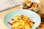 【人気セットB】ふわとろオムライス＆≪ミニ≫【フルーツ添え】魅惑のフレンチトースト（オムライスとフレンチトーストの店 たまごの島）