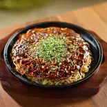 としのや焼きA生イカ/生エビ/しそ（府中焼きとしのや 広島駅前店）
