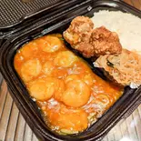 角鹿チャイナボックス(海老のチリソース煮)（中華酒家飯店 角鹿）