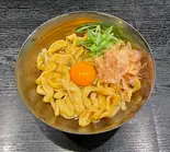 【自家製手打ち麺】奥久慈卵のまぜそばTKM➕味玉(雨ニモマケズ)