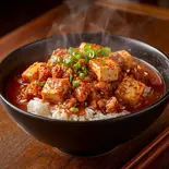 痺辛 麻婆丼（チーズと肉のタコライス✖️スムージー高円寺）