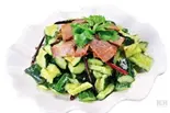 牛スネ肉と胡瓜の和え物(黄瓜拌牛肉)（刀削麺倶楽部）