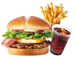 FKスマッシュベーコンエッグバーガーセット（ファーストキッチン ヨシヅヤ名古屋名西）