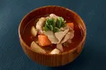 赤辛豚汁 Spicy Red Pork Miso Soup（ネギトロ＆海鮮ユッケ丼 ととたま 西新井店）