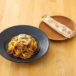 109.ボロネーゼ<ベーコンのトマトスティックピザ付き>（鎌倉パスタ 名古屋パルコ店）