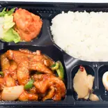 ナスのオイス夕ーソース弁当（中華居酒屋 福錦 新宿御苑前店）