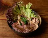 ハラミ＆カルビ丼（厚切り牛タン食べ放題朧まつ塚本店）