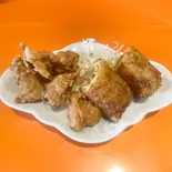 一口鶏唐揚げ4個+春巻き1本（中国料理 松楽）