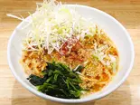 白髪葱担々麺(特製そぼろ・ほうれん草・薬味葱・フライドオニオン・白胡麻・糸唐辛子・白髪葱)（東京極上坦坦 弘明寺店）