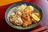にくからおかず(唐揚げ＆しょうが焼き)（練馬食堂 汁とめし）