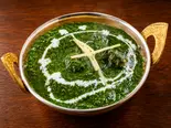 マトンほうれん草カレー Mutton Sag Curry（インド料理 ハリパリワール西天満店）