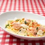 エビとイクラの組み合わせ【シュリンプ・カルボナーラ】（FAMILY DINER shrimp house）