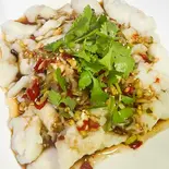 白身魚ネギ油ソースかけ(葱油魚片)（Hao Chi 2号店）