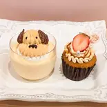 もっふんプリン＆カップケーキセット（mofmof cafe）
