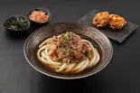 (温)肉増し黒毛和牛の極太おうどん～とり唐～（黒毛和牛のおうどん 讃岐屋 新宿歌舞伎町店）