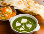パラクパニールカレーセット Palak Paneer Curry Set（スパイスHUB BAR）
