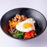 カルビビビンバ/Kalbi bibimbap（韓国チキンとキンパの韓国市場ペゴパ江古田店/Korean Chicken and Kimbap[Korean Market]Pegopa Ekoda）