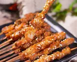 烤五花肉(4本) 豚バラの串焼き（ビャンビャン麺 朋友）