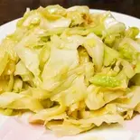 キャベツのナームプラー炒め fried cabbage with fish sauce(ローンスラータイ1950's)
