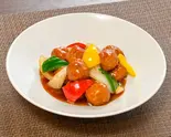 肉団子の甘酢あんかけ（黒門-轍-）