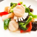 帆立とエビとイカの炒め（上海小籠包厨房 阿杏 本店）