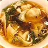 手作り肉ワンタン混沌（豆早点）