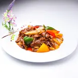 牛肉辛子炒め(辣子牛肉)（中華料理美山飯店）