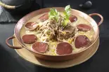 汆白肉血豆腐(小尾羊 薬膳しゃぶしゃぶ 巣鴨店)