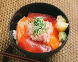 ネギトロサーモンまぐろ丼(笹互 綾瀬店)