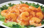 エビチリソース Shrimp with Chili Sauce(中国料理 京蘭)