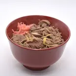 上成本気の牛丼（揚げ物と丼の上成）