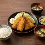 自家製アジフライ定食(海鮮居酒屋 樹樹)