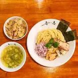 炙り葱塩付けそば 焼豚丼(小)セット（付麺屋壱志）
