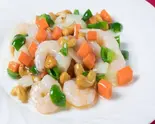 海老とカシューナッツの炒め（中国料理 竹園 百年橋店）
