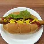 ホットドッグ(15㎝ポークウィンナー) Hot dog (15cm pork sausage)（フェアトレード珈琲院）